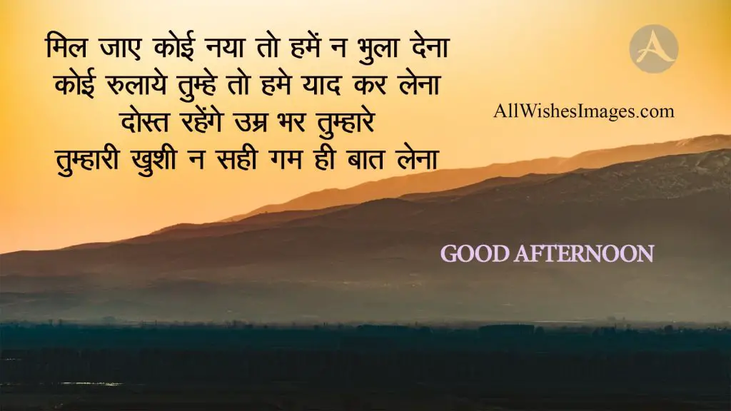 Good Afternoon In Hindi