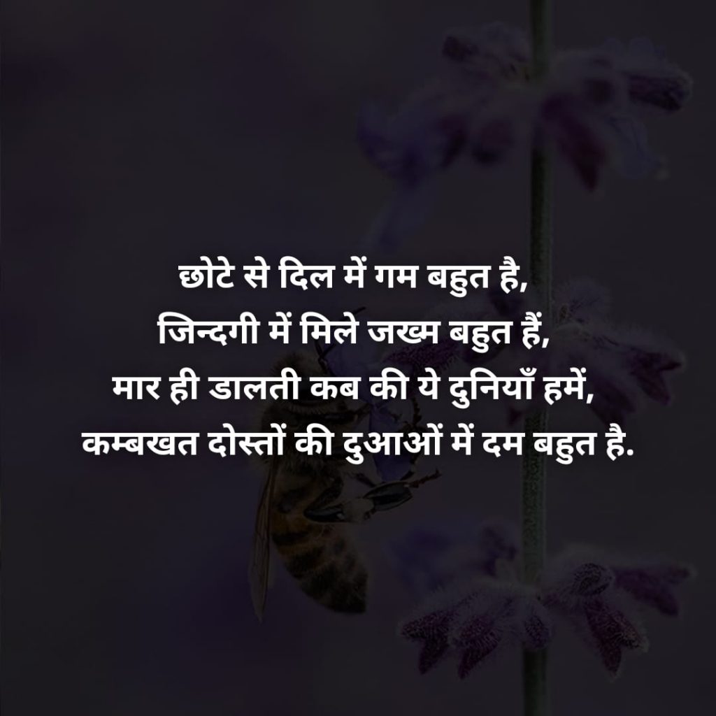 Shayari On Life In Hindi Font